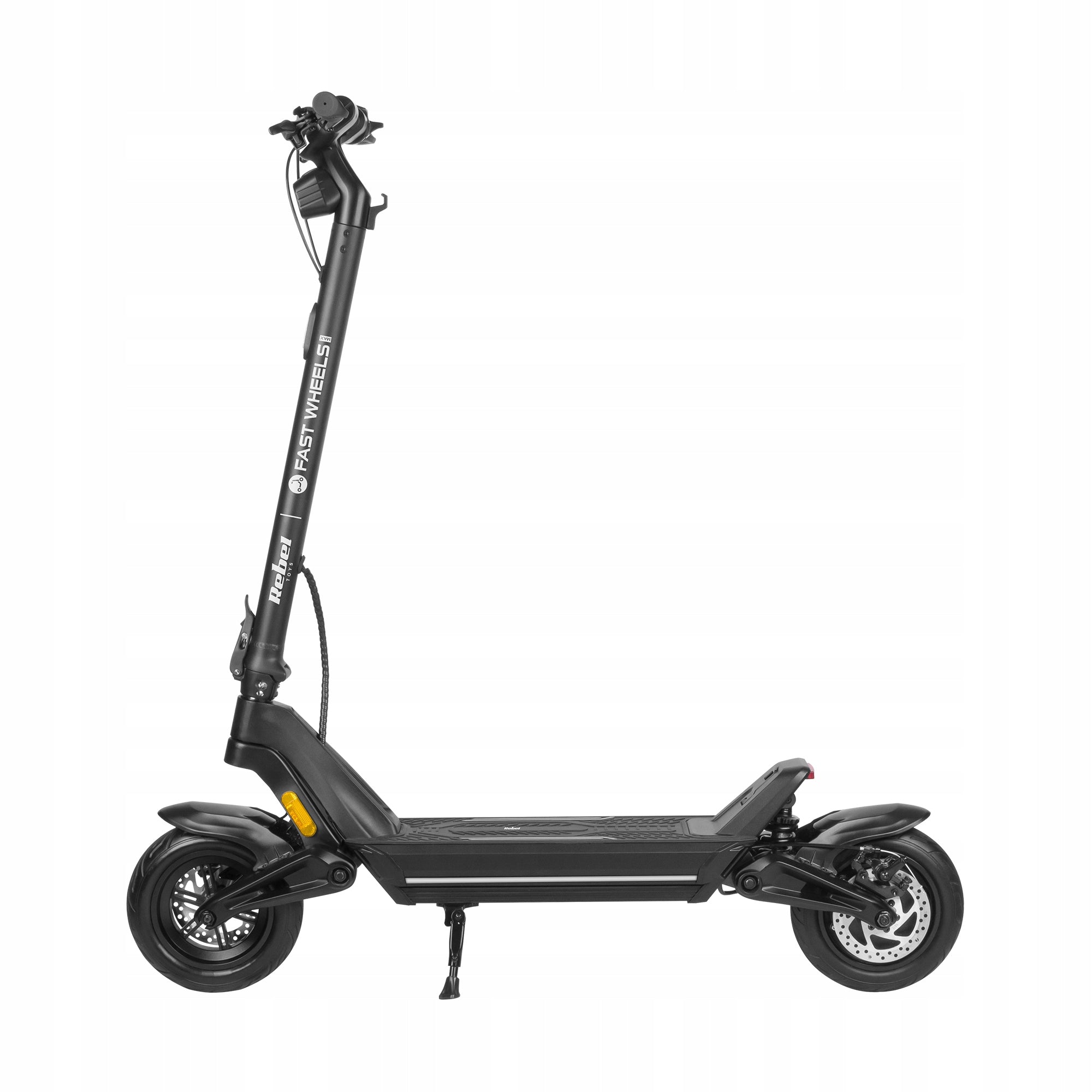 Electric scooter 13Ah 350W range 45Km large wheels 10'' folding Rebel Color black