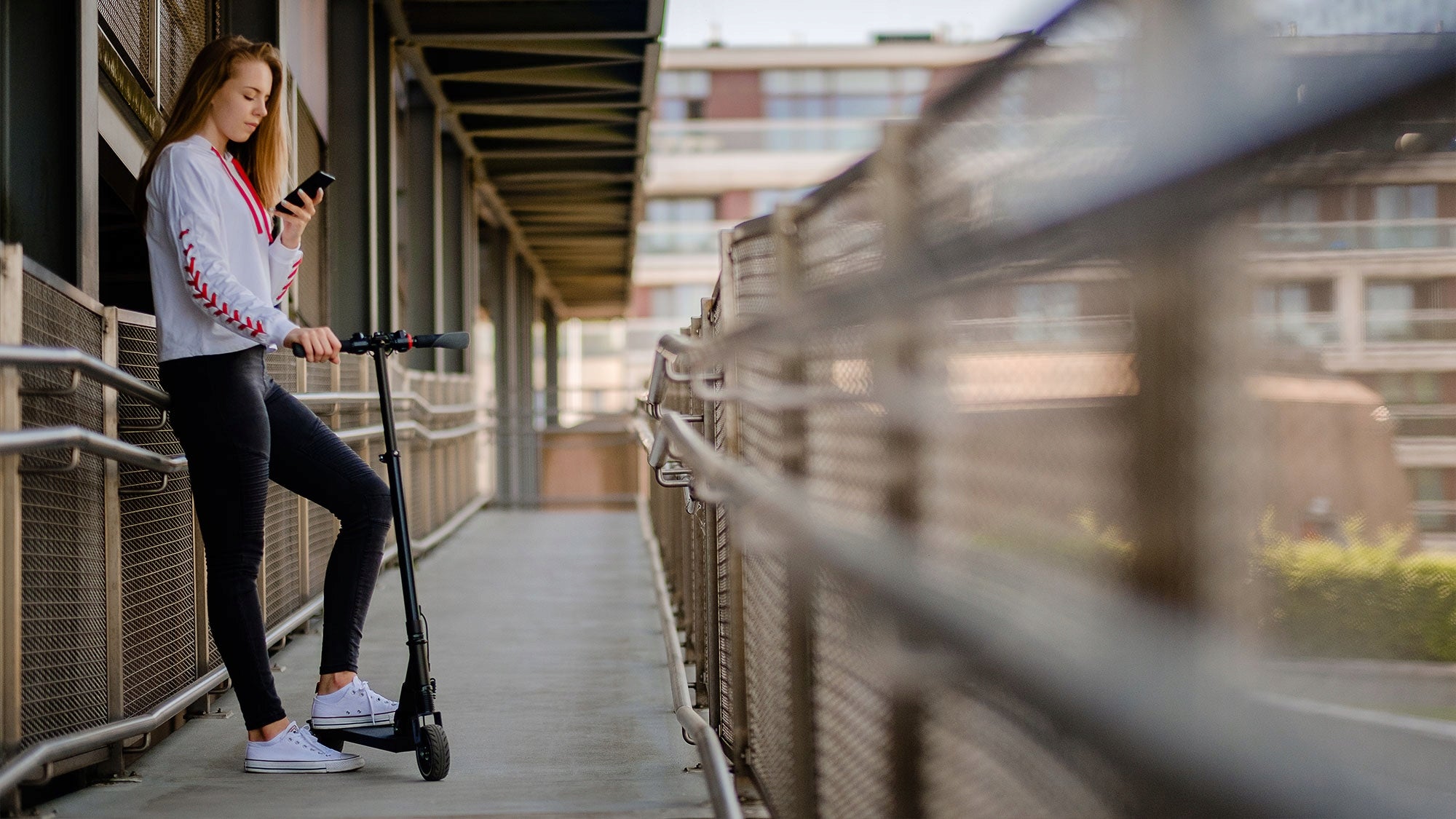 Electric scooter 250W 15km/h adjustable folding FAST WHEELS Rebel Weight 7.6 kg