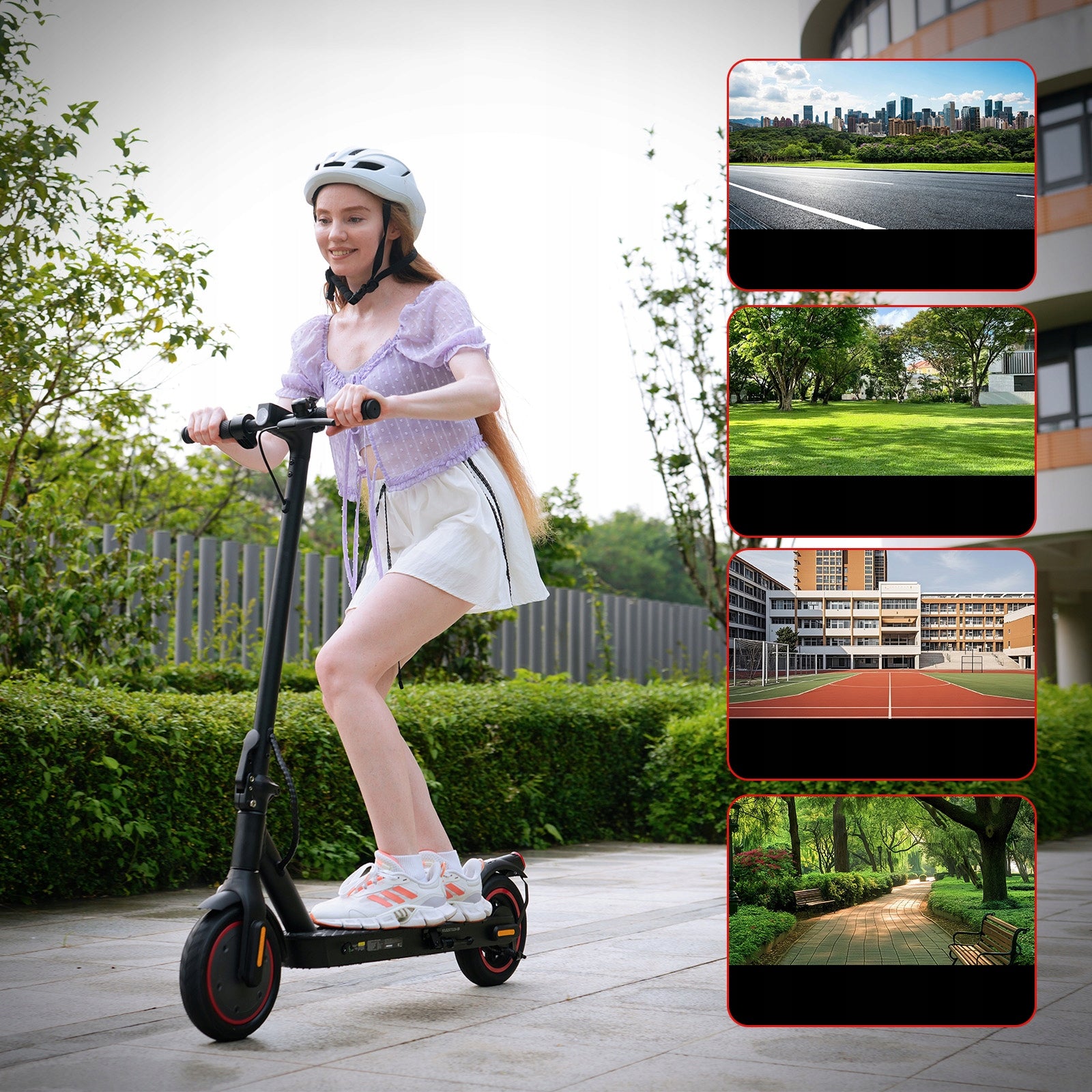Electric scooter 350W 36V7.8Ah for Adult 34km 3 speed settings Rear Drive Packaging status original