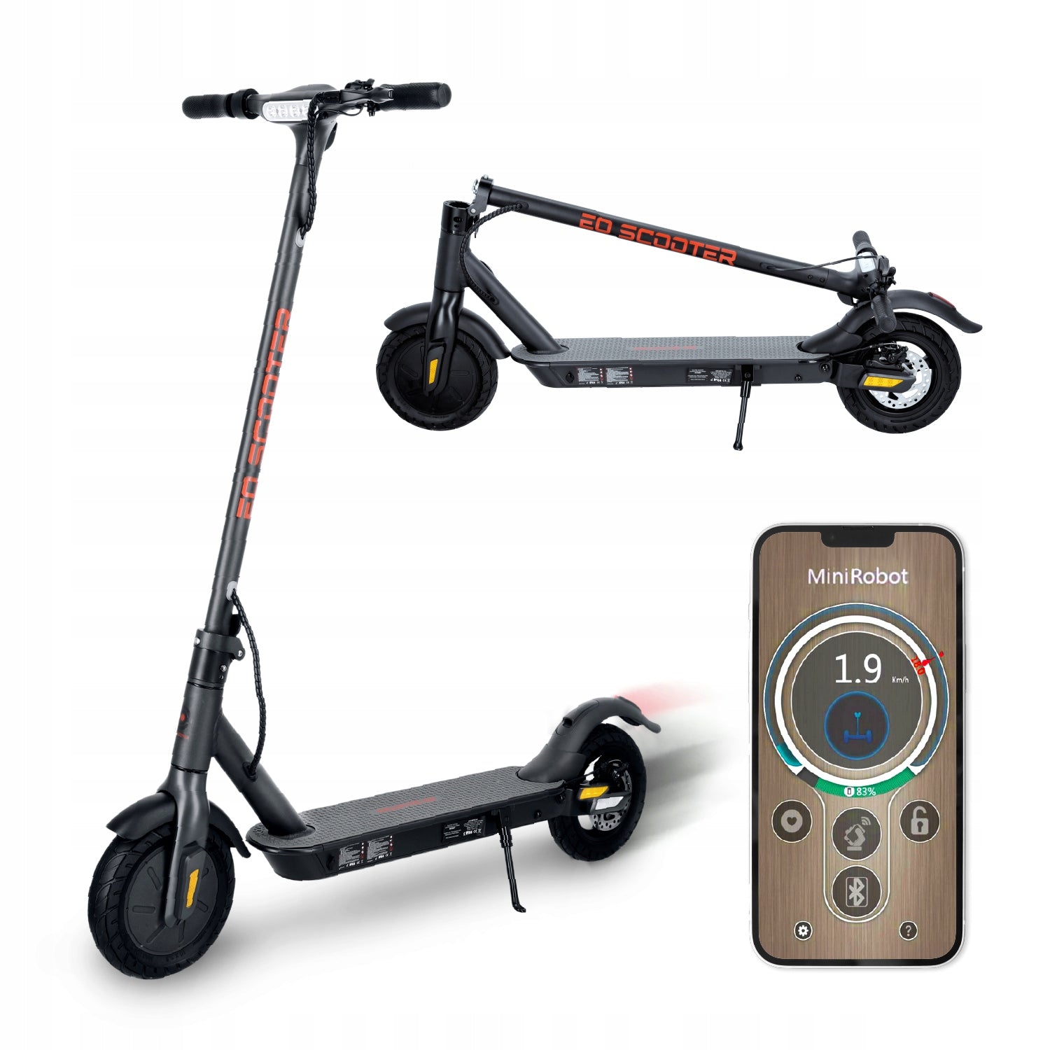 Electric scooter EO STREET 20 km/h APPLICATION range 30km cruise control
