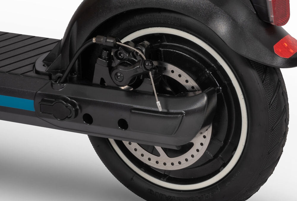 Electric scooter FRUGAL Alpha Ex 25km 250W 8.5" Black Additional features pumped wheels cruise control speedometer lighting kickstand meter foldable