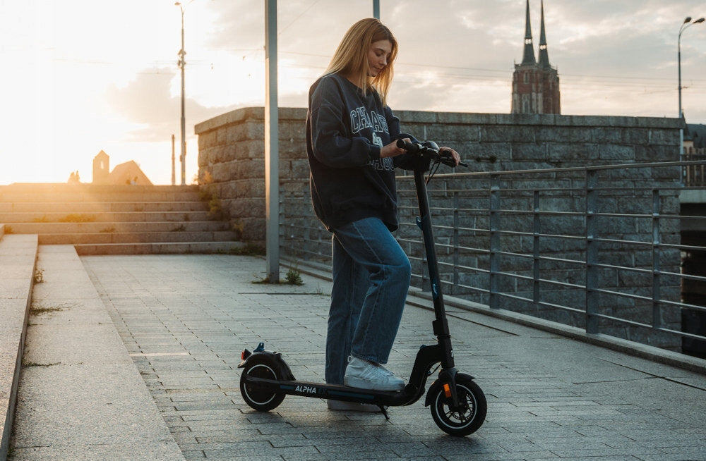Electric scooter FRUGAL Alpha Ex 25km 250W 8.5" Black Certificates of conformity CE