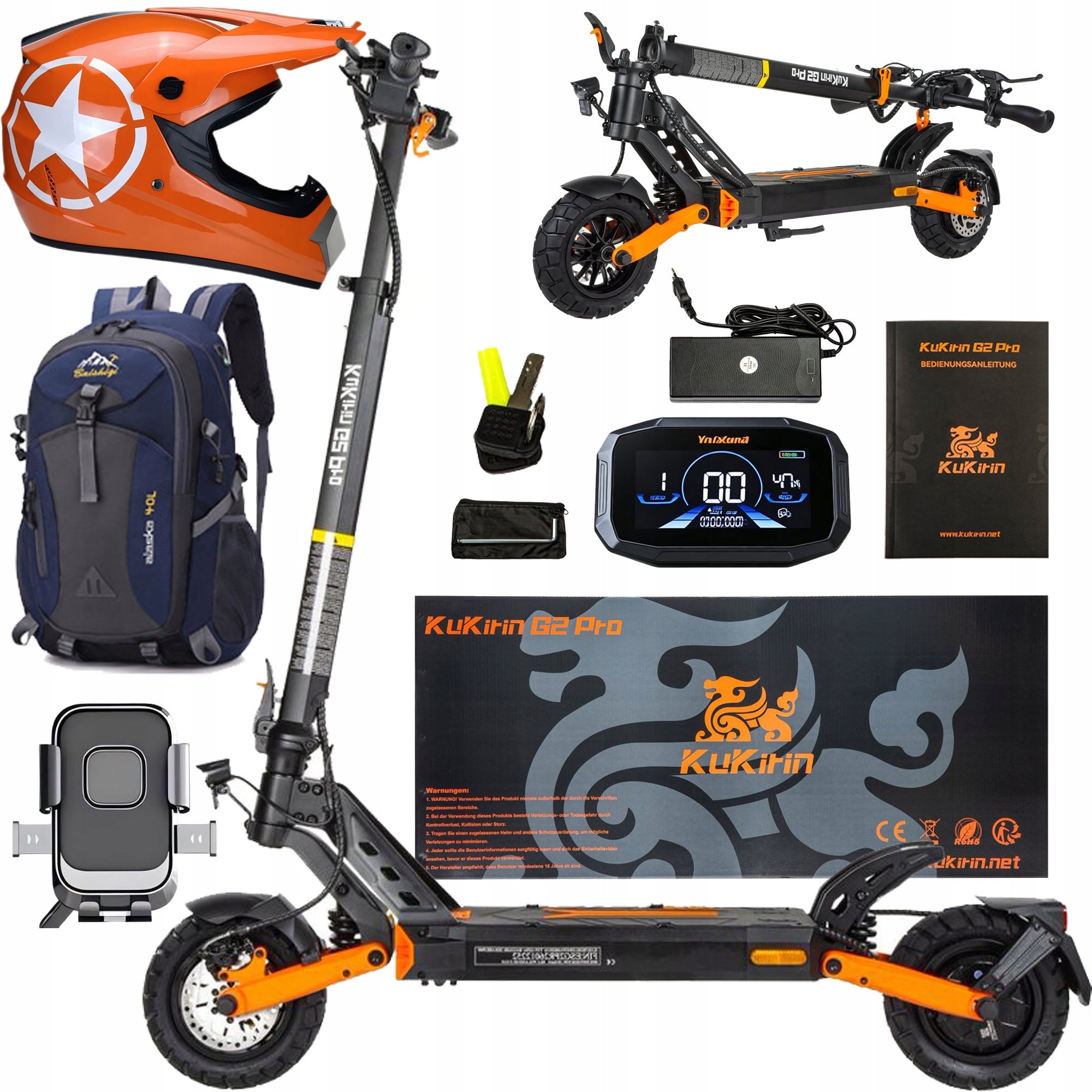 Electric scooter Kukirin G2 Pro (ABE) 500W 20KM/H 15.6Ah 65km PL