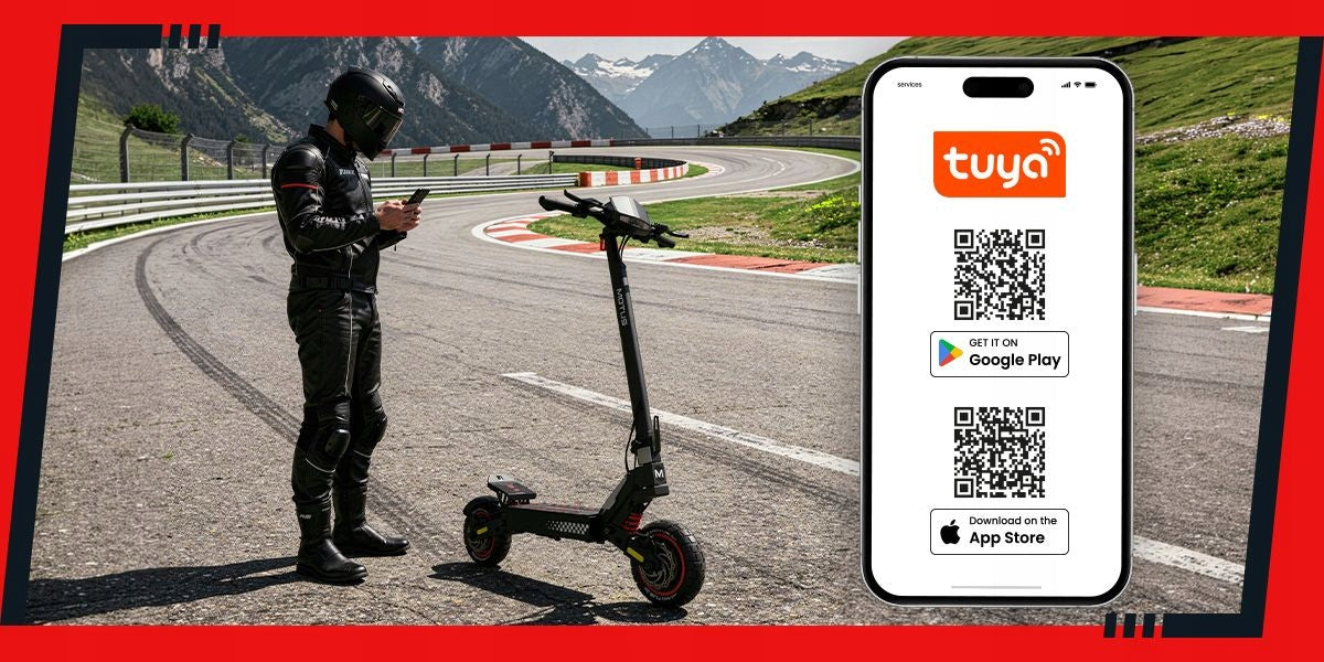 Electric scooter Motus Daytona 10 Max range 100km dusk sensors Manufacturer code AKC047-5