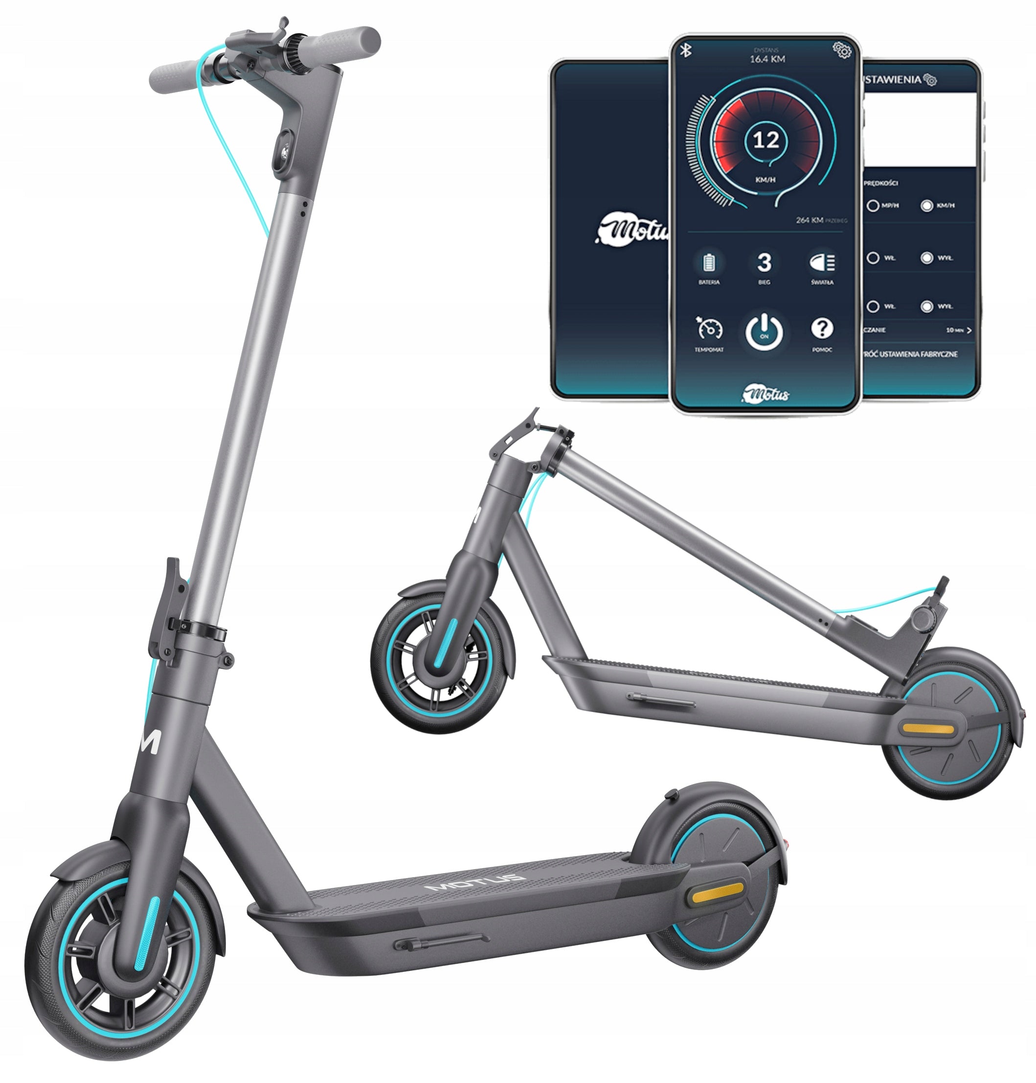 Electric scooter Motus Scooty 2022 bracket range up to 60 km 350W