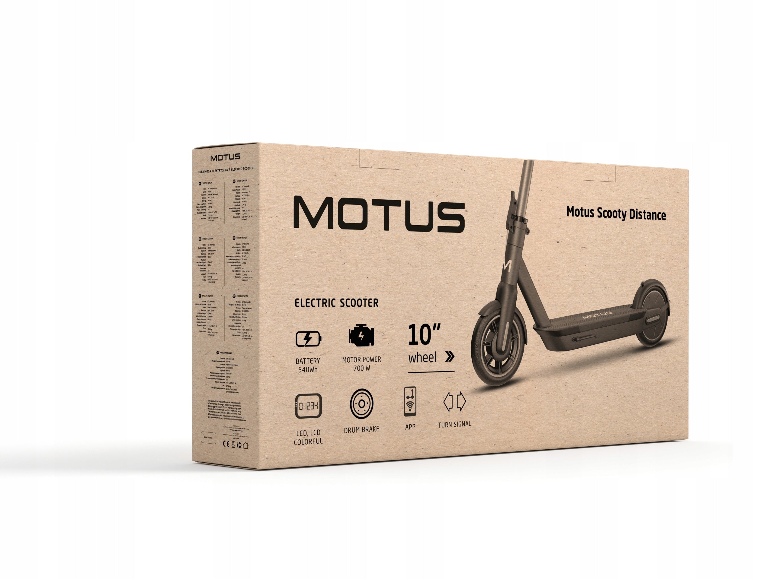 Electric scooter Motus Scooty Distance Power 350W 20km/h Range 65km Model Hulajnoga elektryczna Motus Scooty Distance