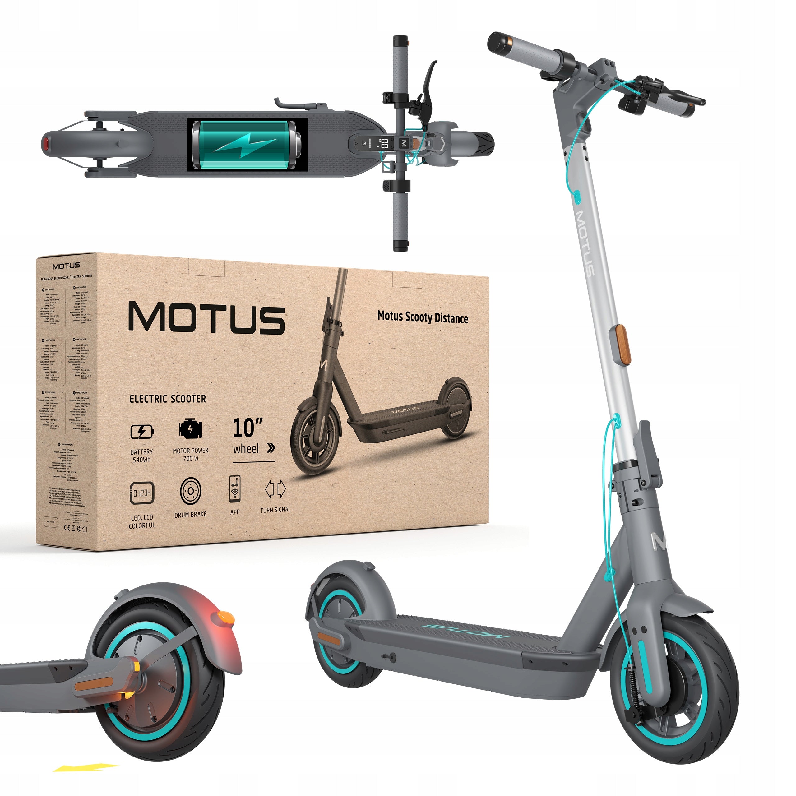 Electric scooter Motus Scooty Distance Power 350W 20km/h Range 65km