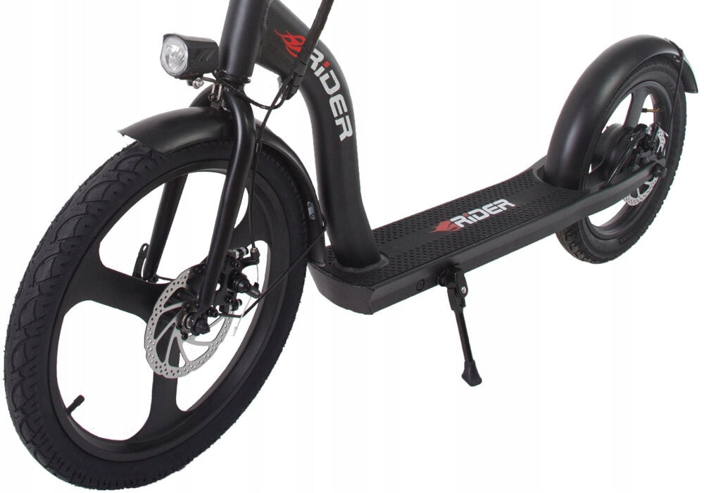 Electric scooter RIDER Monster 45km 350W 10" Black Color black