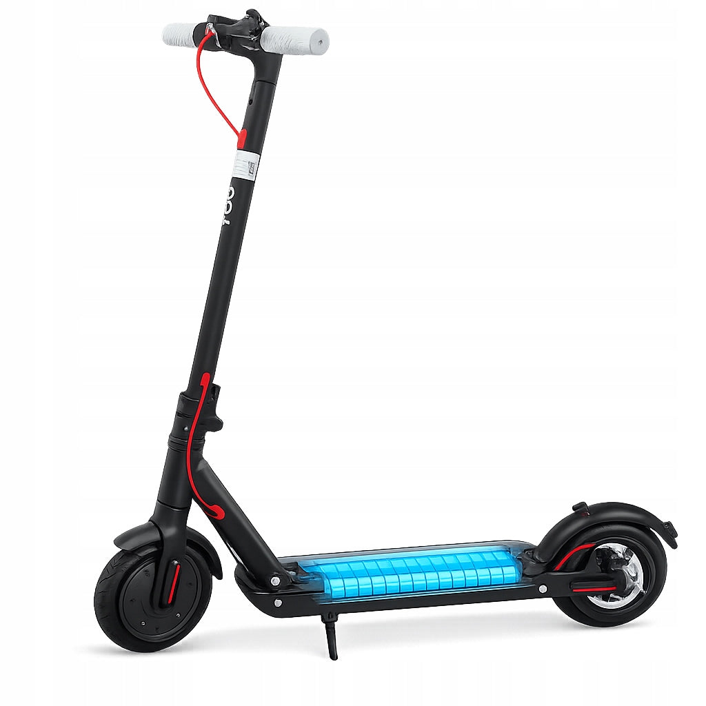 Electric scooter black city LIGHTWEIGHT FOLDING pumped wheels 350W