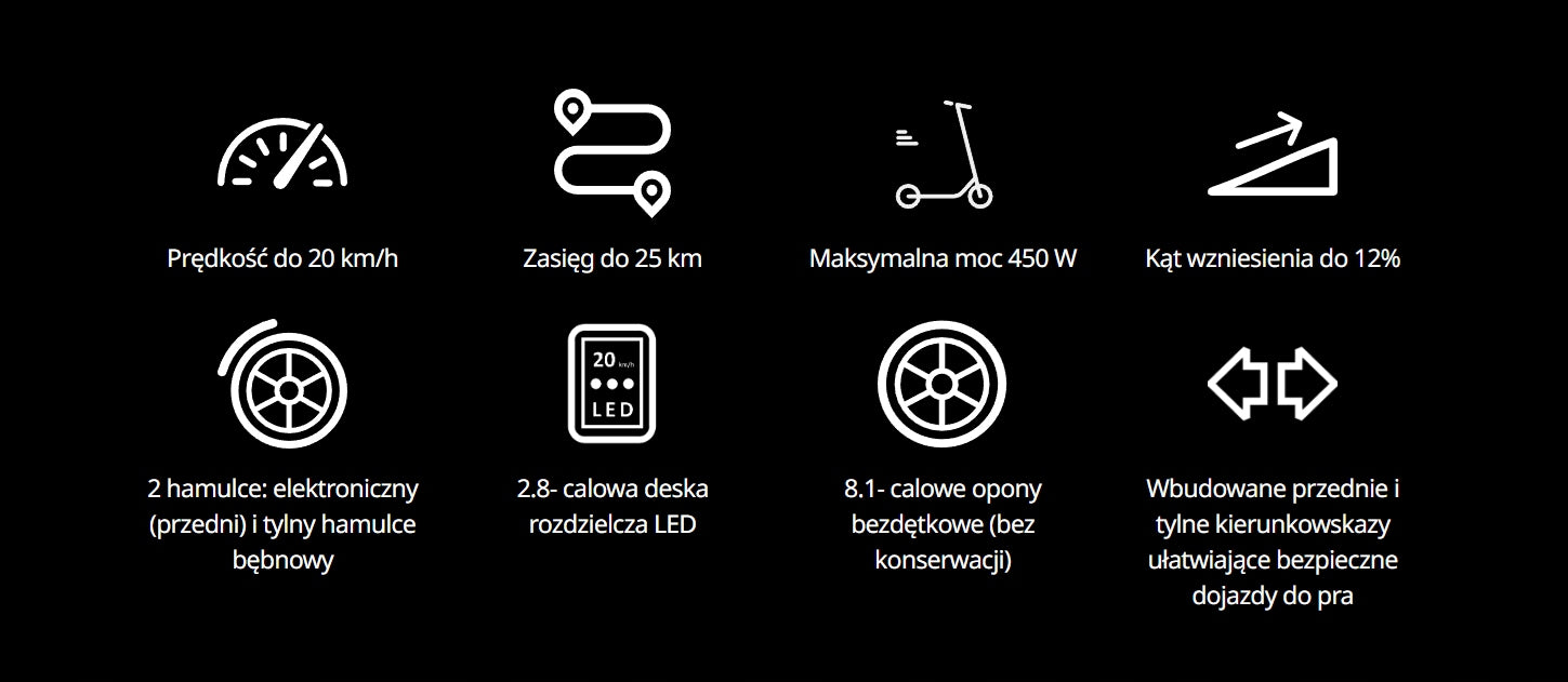Electric scooter segway E2D Weight 14.2 kg