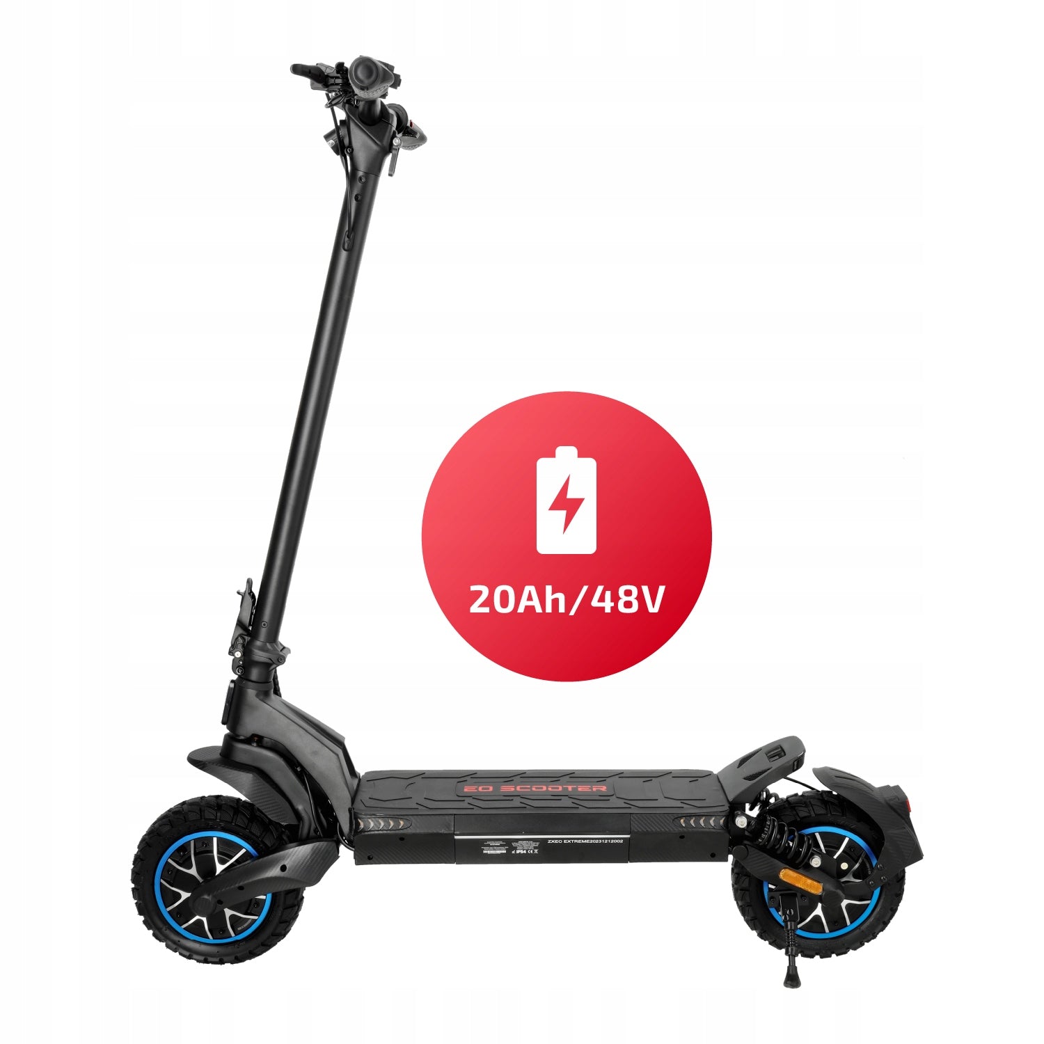 Electric scooter with application range 60 km 4 speed modes 2x800W Packaging status original