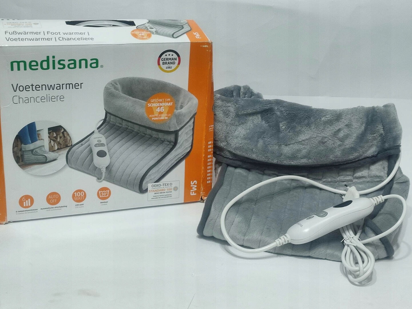 Electric shoe heater Medisana FWS Foot Warmer grey Brand Medisana