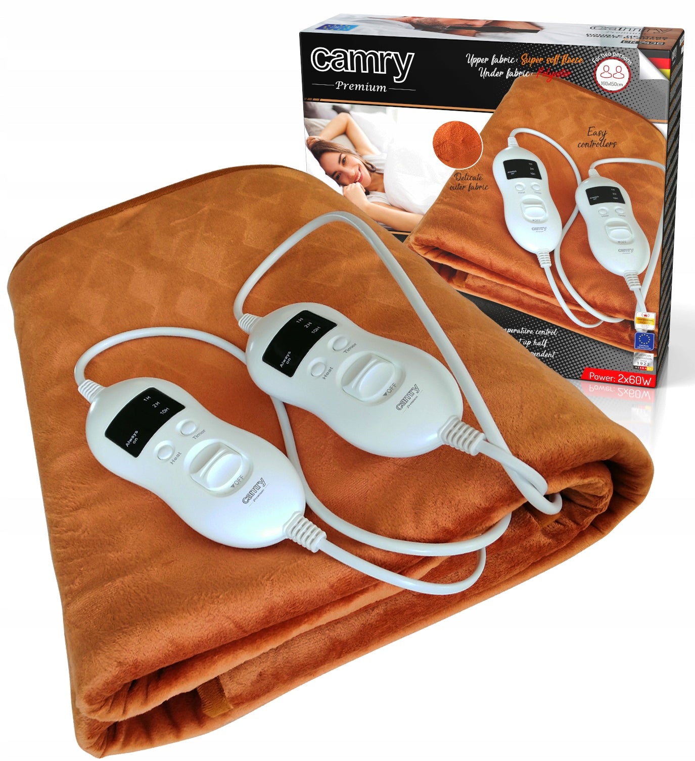 Electric sleeper blanket with timer Camry CR 7436 Polar Timer 150x160