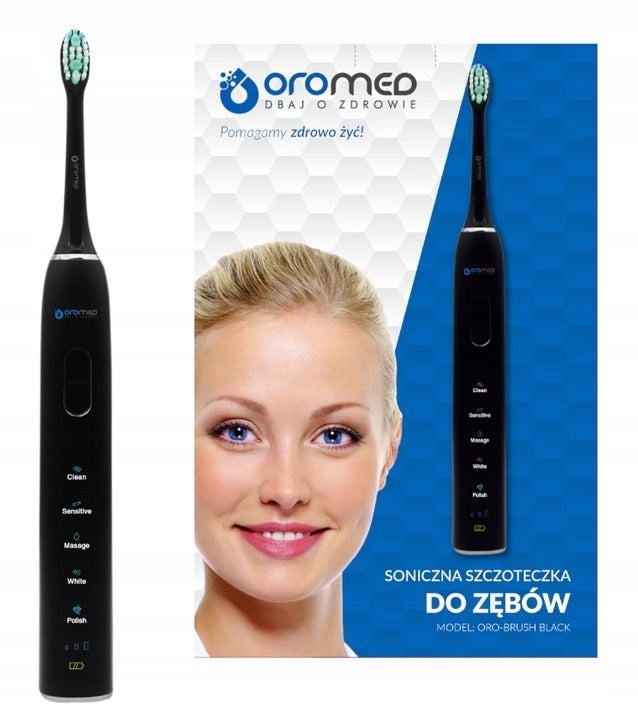 Electric sonic toothbrush Oromed ORO-BRUSH black +ETUI Manufacturer code SZC_ORO-BRUSH BLACK