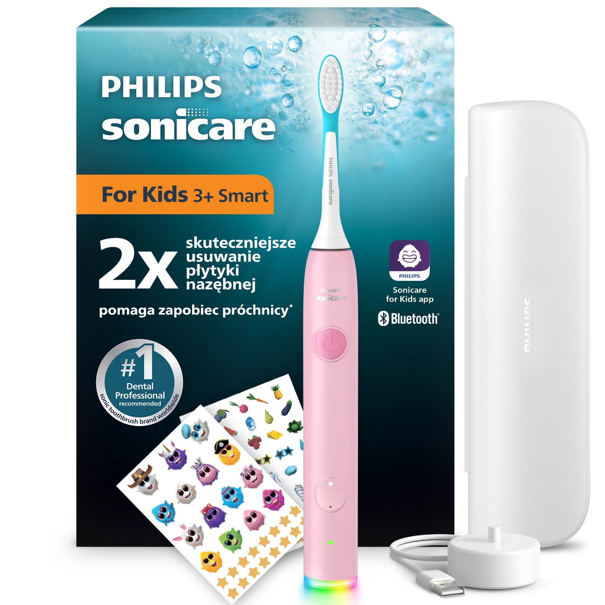 Electric sonic toothbrush for children case Philips Sonicare HX6600/41