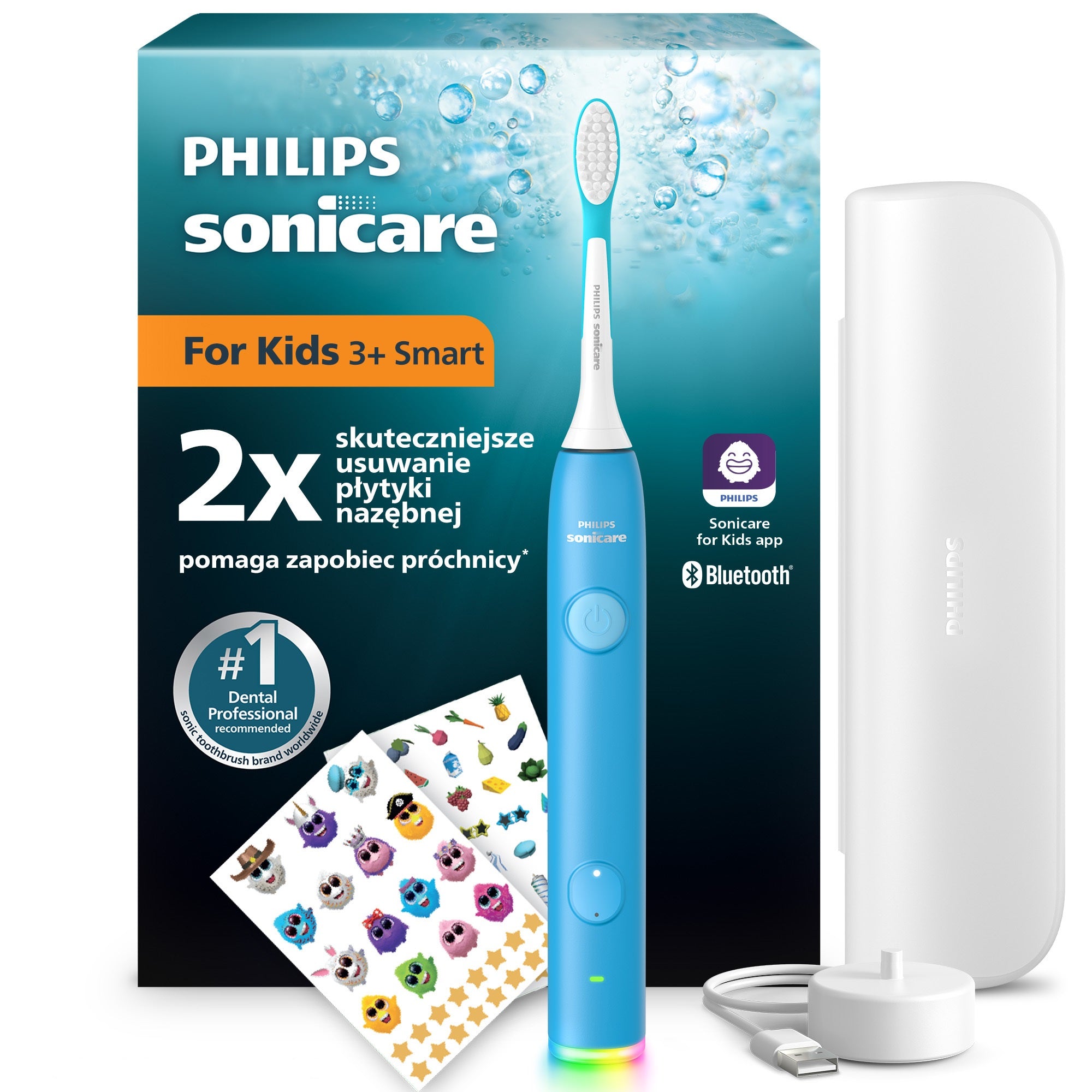 Electric sonic toothbrush for children case Philips Sonicare HX6600/42