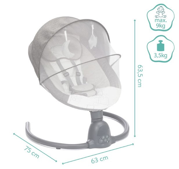 Electric swing Fillikid Luna grey Brand Fillikid
