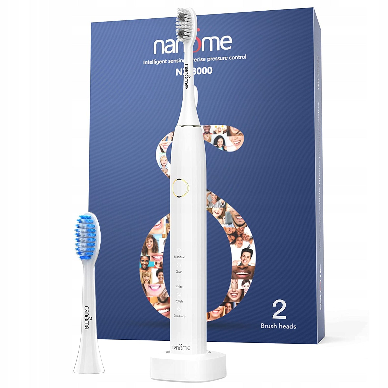 Electric toothbrush Nandme NX8000+ 2 tips