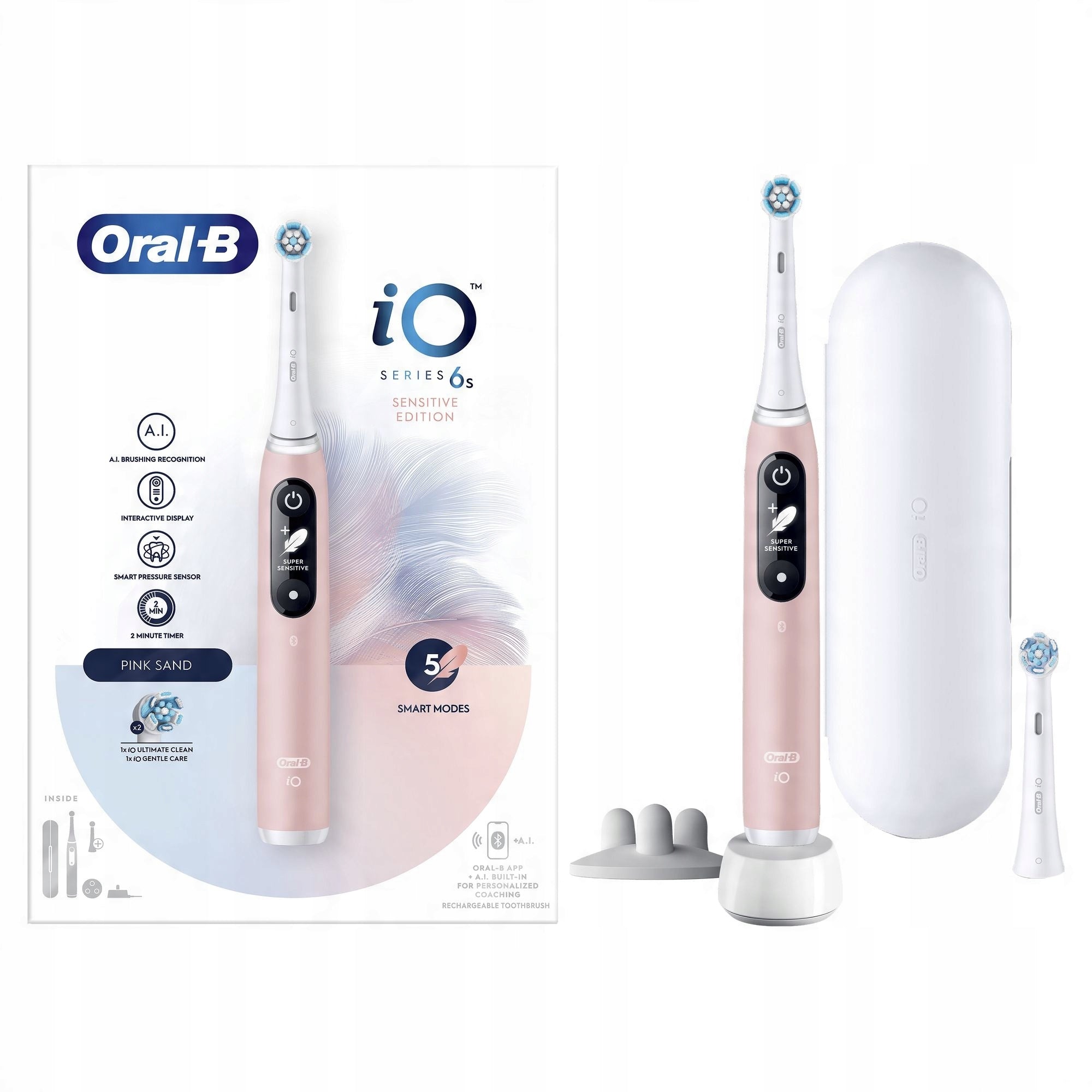 Electric toothbrush Oral-B iO 6S pink Kind toothbrush