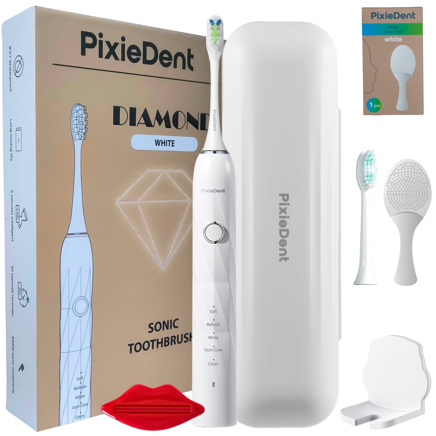 Electric toothbrush PixieDent Diamond set