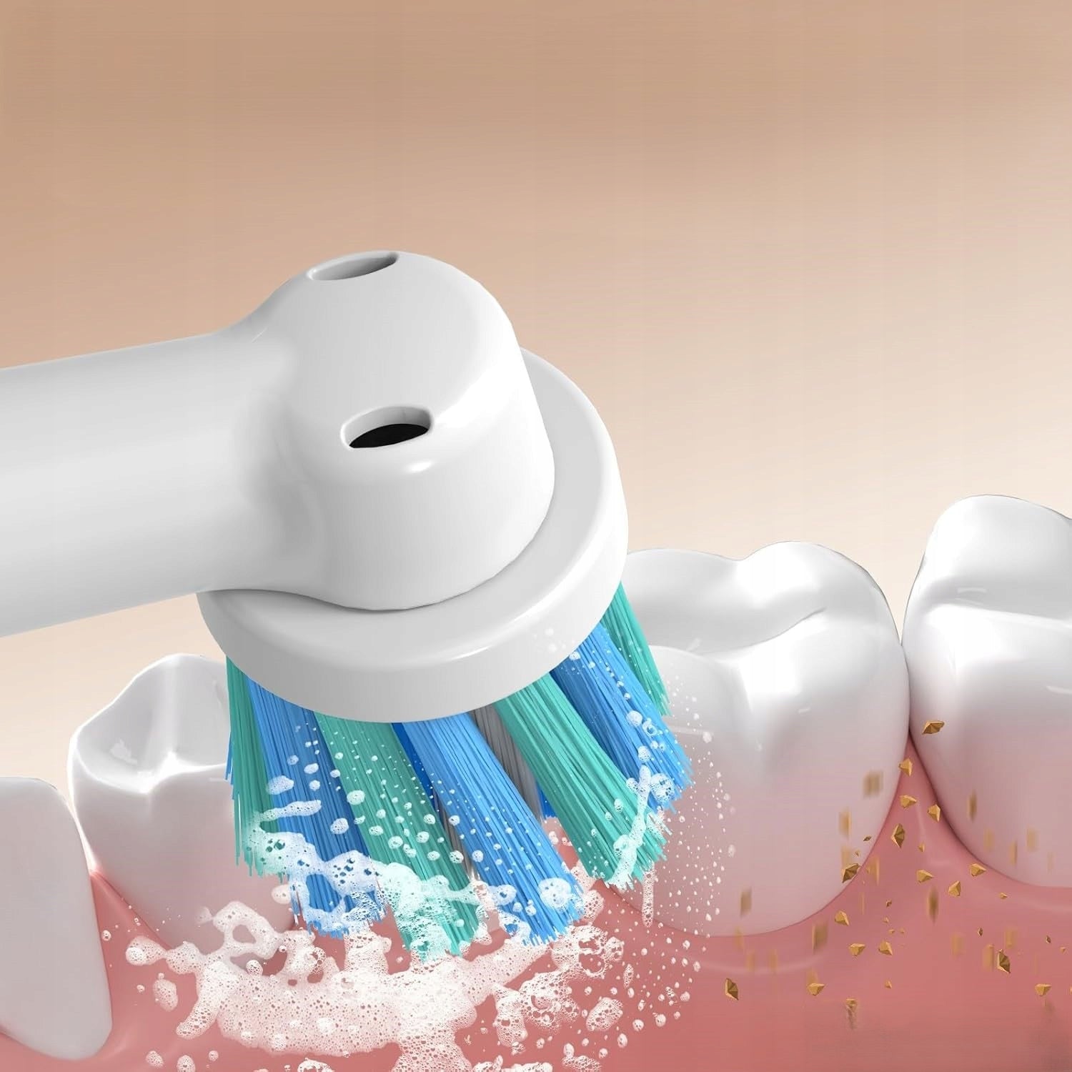 Electric toothbrush Seago SG-2607 with case and 8 tips beige Brand Seago