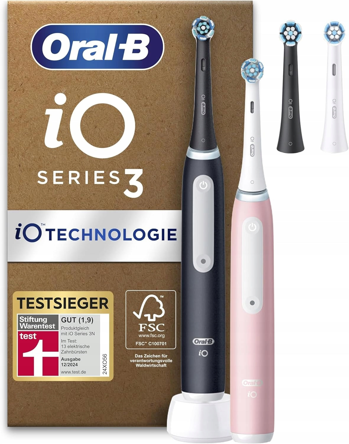 Electric toothbrushes Oral-B iO 3 two-pack black and pink