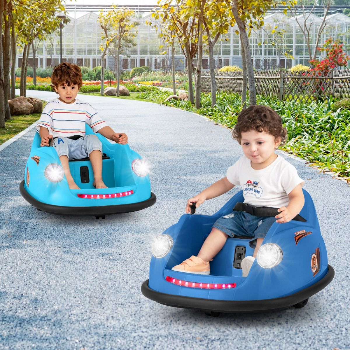 Electric toy car for children 360° Bumper blue Batteries included yes