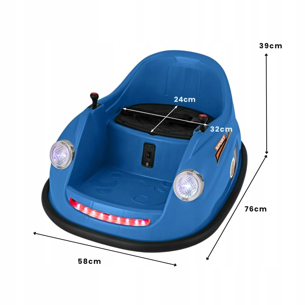 Electric toy car for children 360° Bumper blue Packaging status original