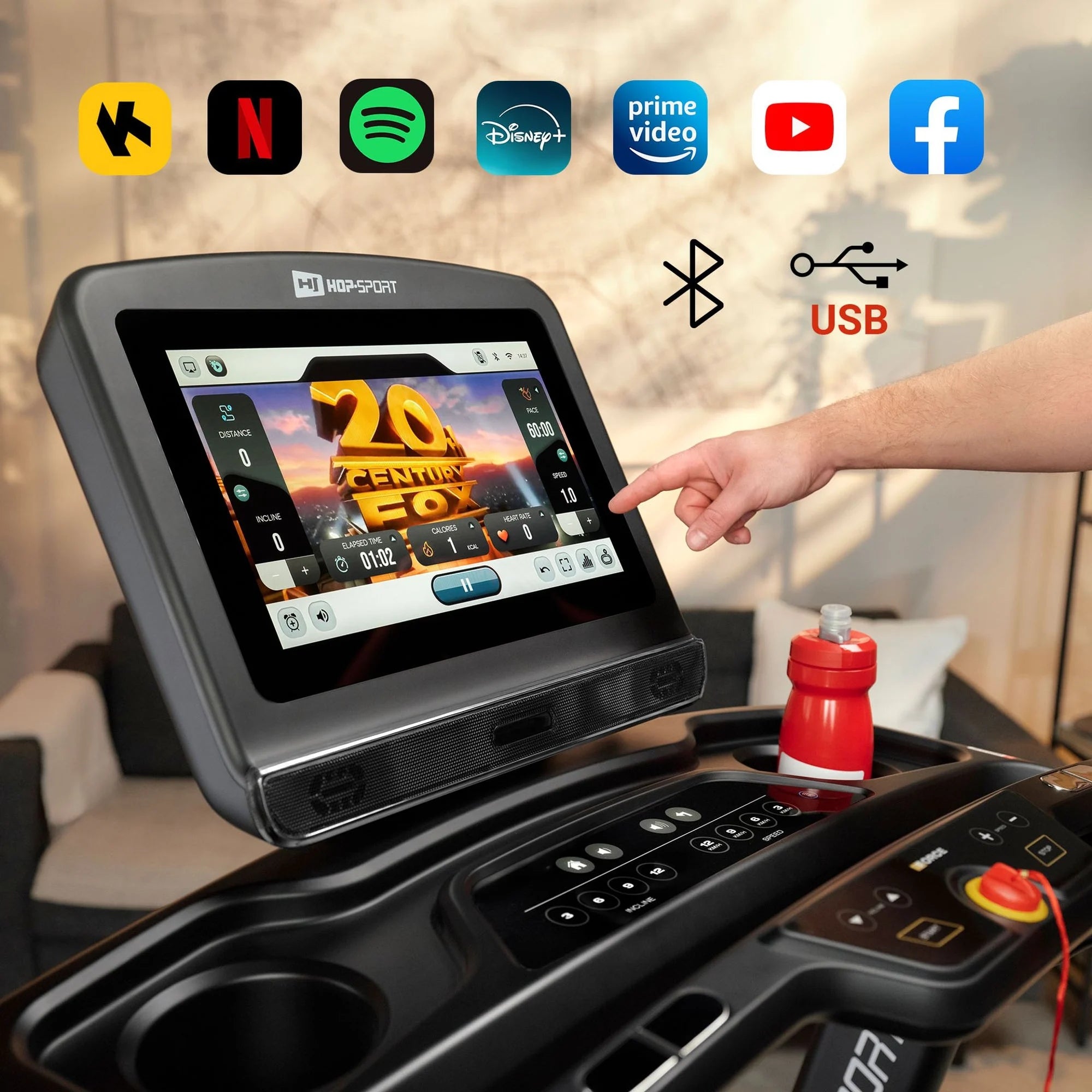 Electric treadmill 4,5KM Folding 22km/h Wide Belt Shock Absorption Manufacturer code HS-5000LB
