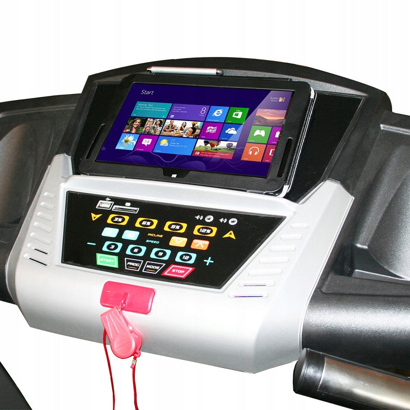 Electric treadmill HMS BE8535 up to 180 kg Measurements training duration distance speed pulse burned calories