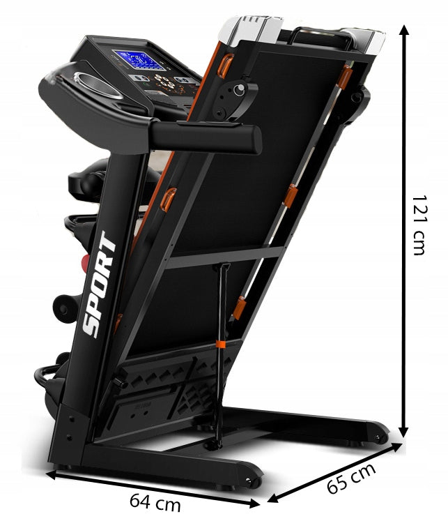 Electric treadmill HRS T-280M home dumbbell massager shock absorption foldable Brand HRS