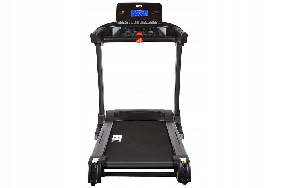 Electric treadmill Hertz Prime 7 Additional features Bluetooth headphone jack foldable display transport wheels speakers USB port telemetry belt place for water bottle keyboard shortcuts touch sensors place for mobile phone/tablet safety key