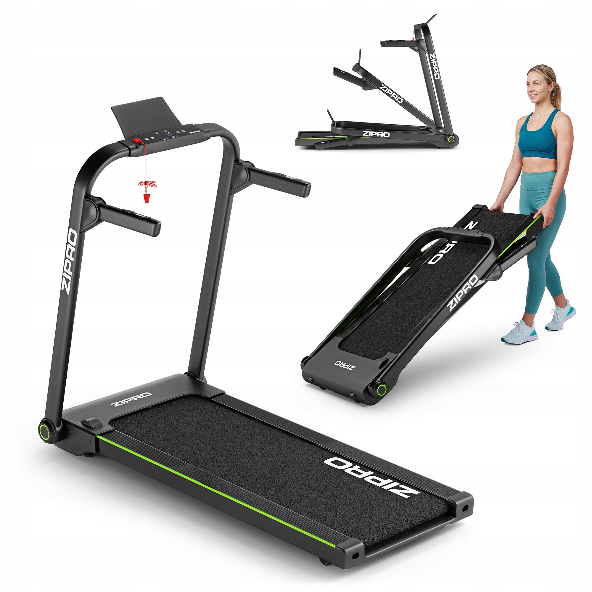Electric treadmill Home Folding Training Zipro Jogger up to 120 kg
