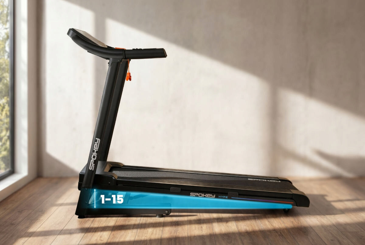 Electric treadmill SPOKEY Hype 1305W 14km/h Maximum user weight 110 kg
