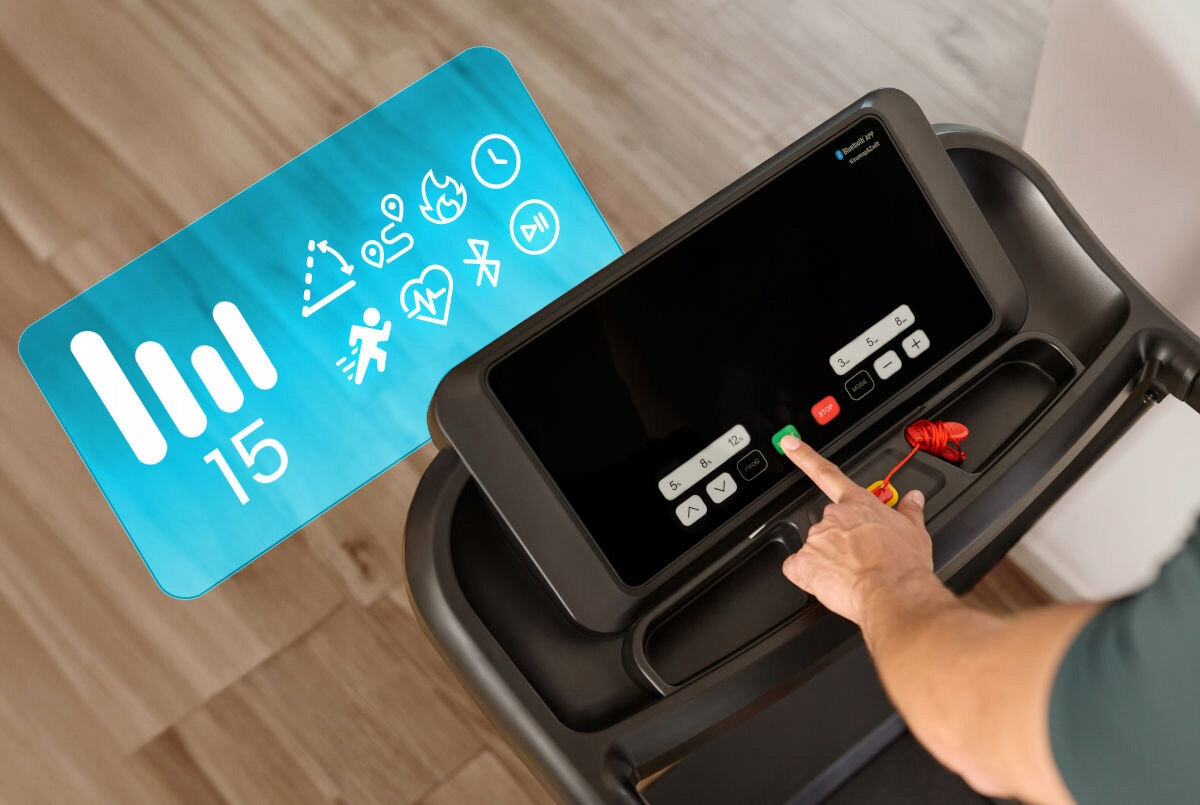 Electric treadmill SPOKEY Hype 1305W 14km/h Power 1.75 HP