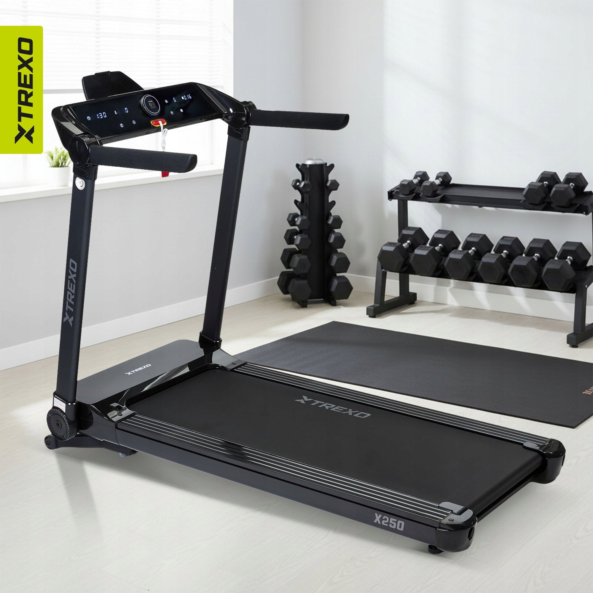 Electric treadmill XTREXO TXO-X250-B FOLDING ANGLE ADJUSTMENT 1-16 km/h Model other