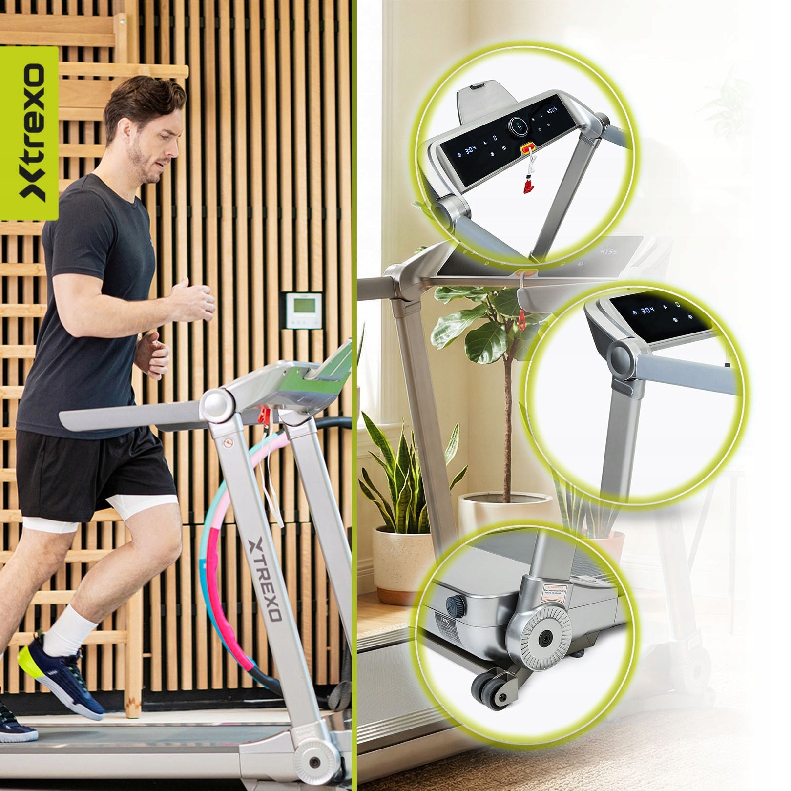 Electric treadmill XTREXO TXO-X250-S FOLDING ANGLE ADJUSTMENT 1-16 km/h Model other
