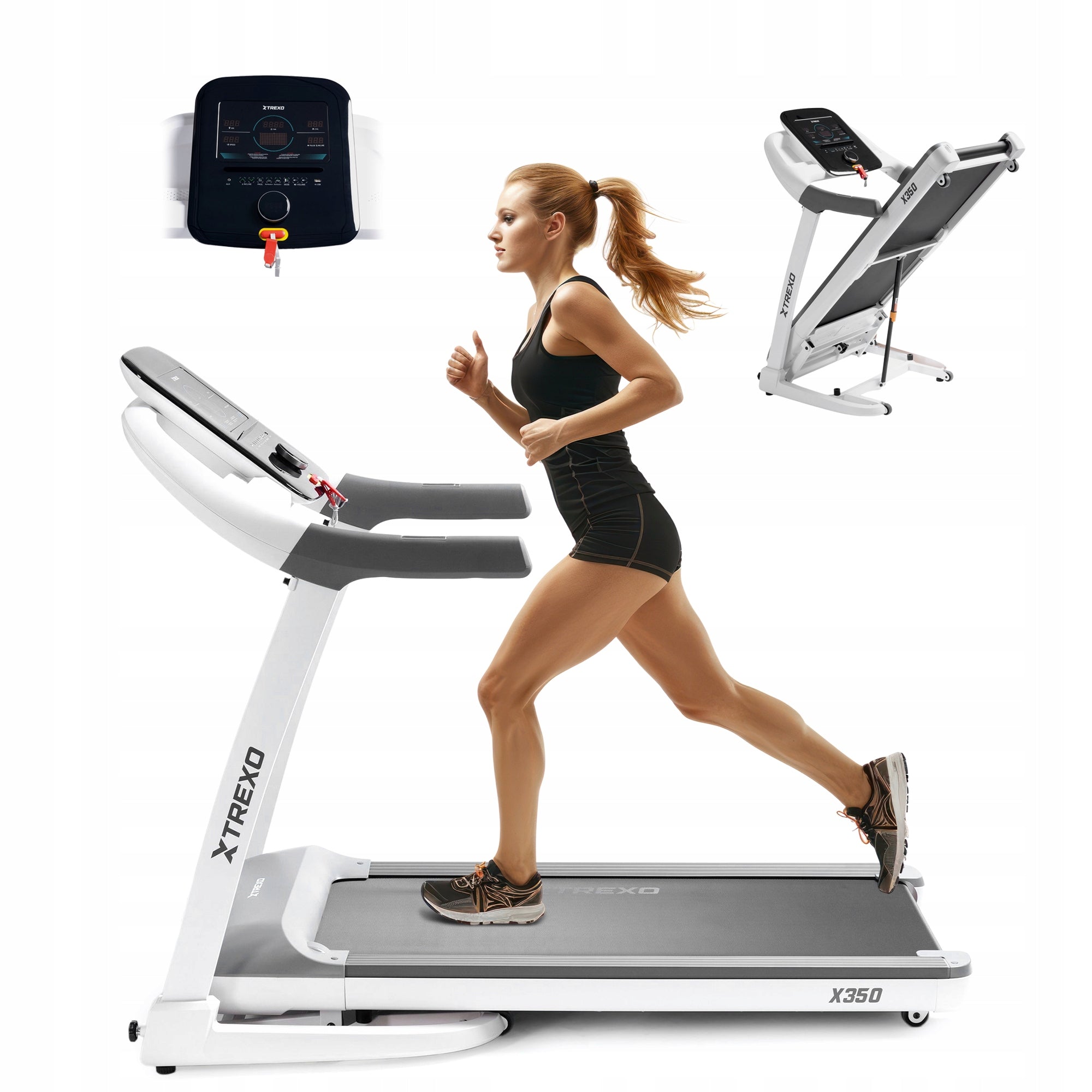 Electric treadmill XTREXO TXO-X350-W 1-16 km/h 157x79x127cm