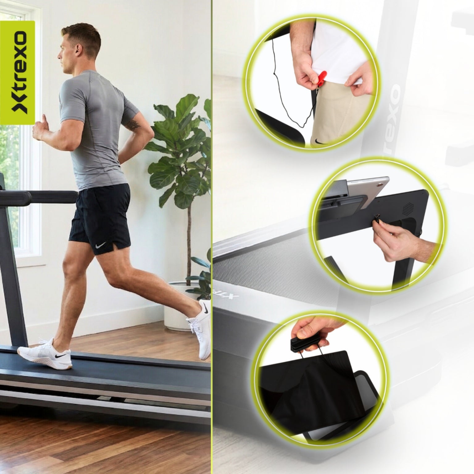 Electric treadmill XTREXO X600 Soft tilt adjustment Shock absorption Model other