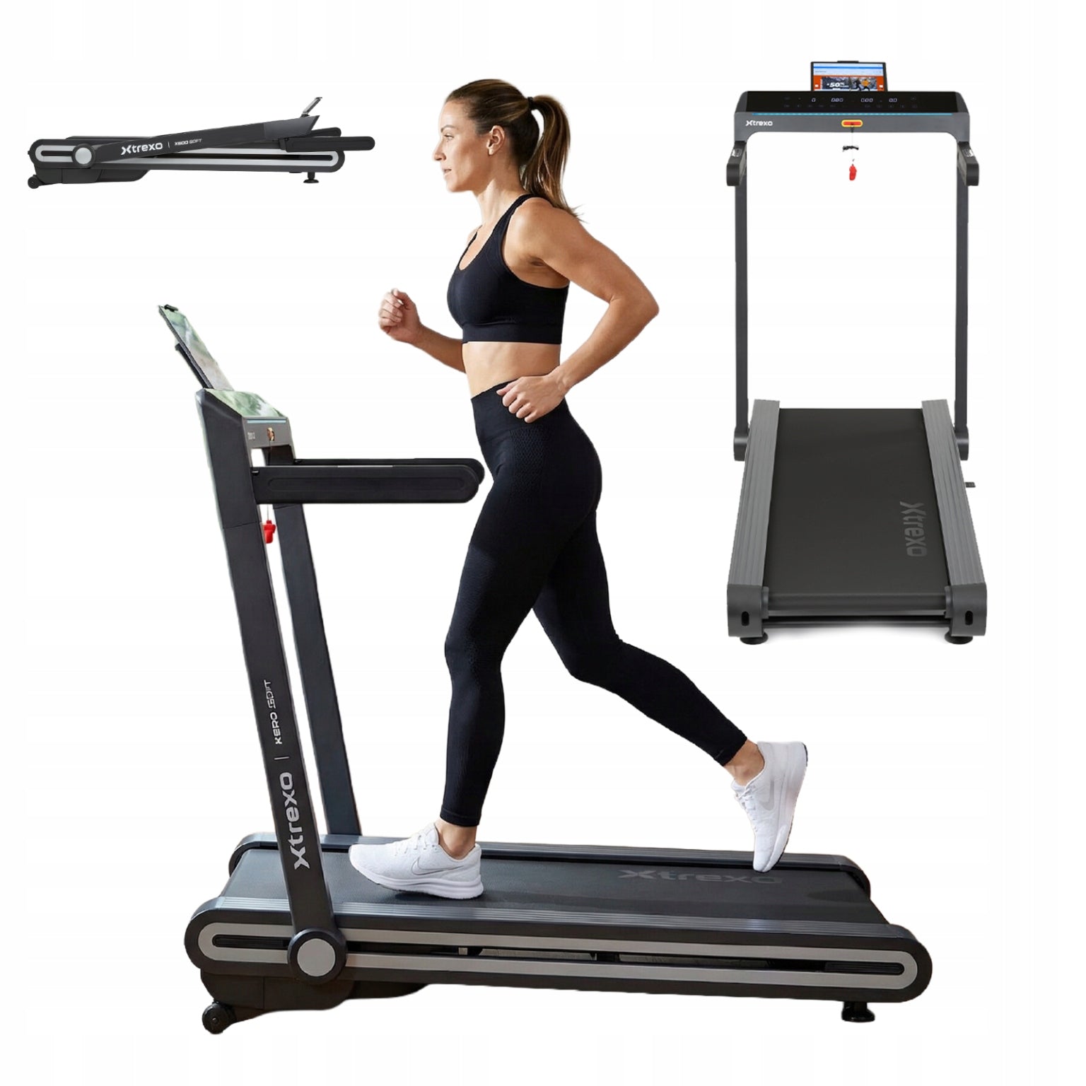 Electric treadmill XTREXO X600 Soft tilt adjustment Shock absorption