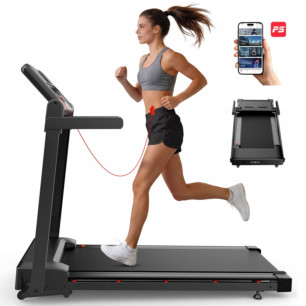Electric treadmill strong 3HP tilt adjustment 15% APP 14km/h