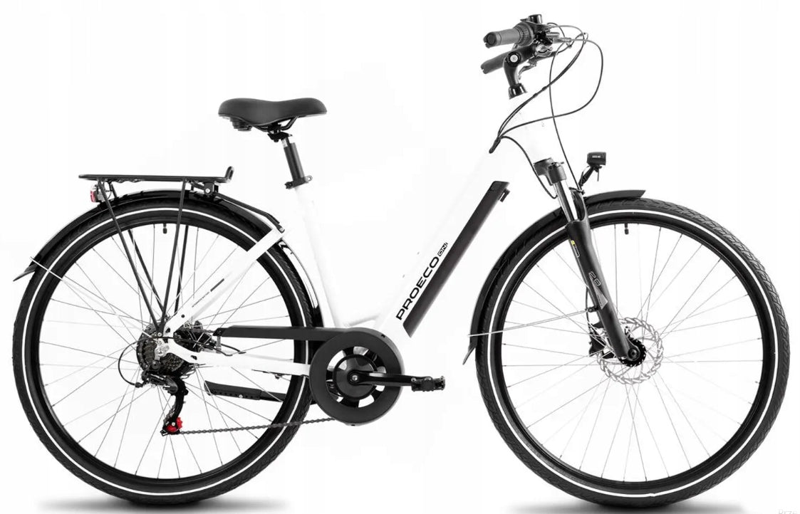 Electric trekking bike Romet PROECO WAVE AN 1.0 M 17" 504WH white