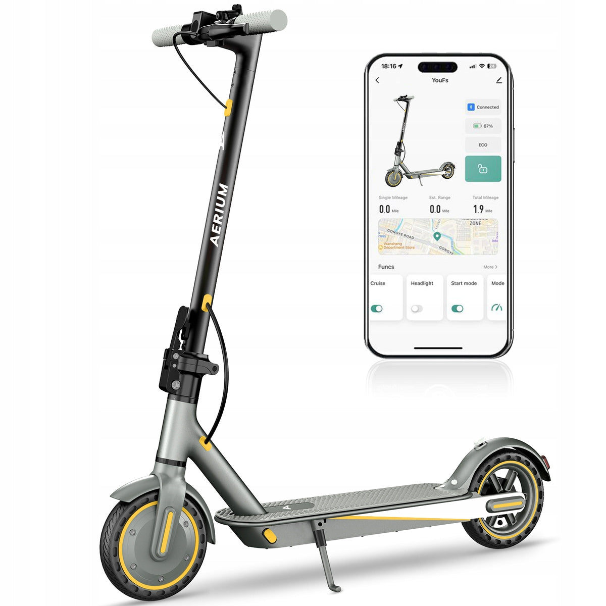 Electric vehicle AERIUM T350 PRO black Brand no brand
