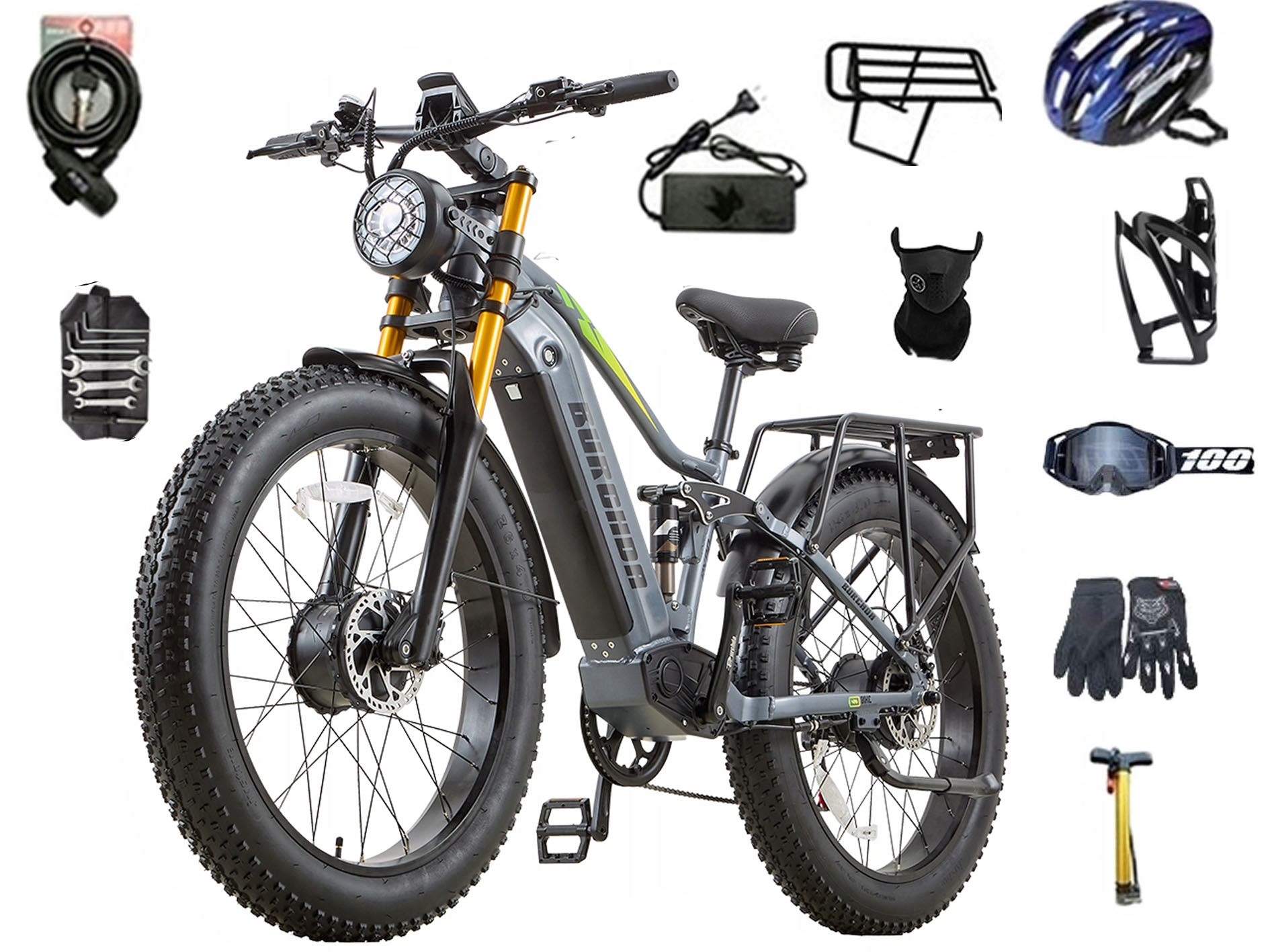 Electric vehicle BURCHDA RX80 48V 20AH 45KM/H 70KM 2000W 26"+