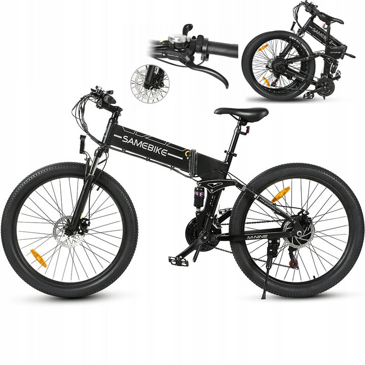 Electric vehicle Foldable Oil brake samebike LO26-II 48V14AH 80KM 900W