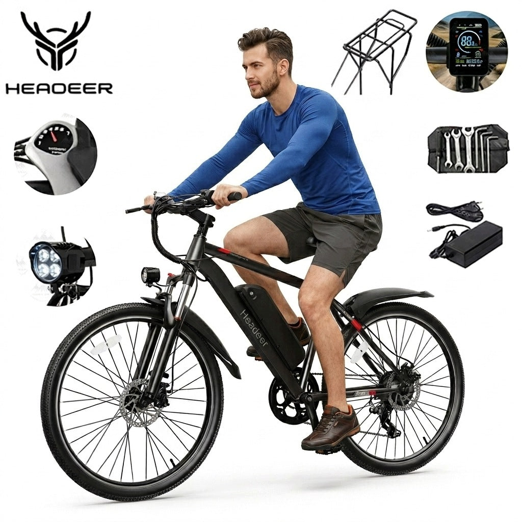 Electric vehicle HEADEER BK1350 26” 500W 48V 13,5Ah 35km/h 80km range