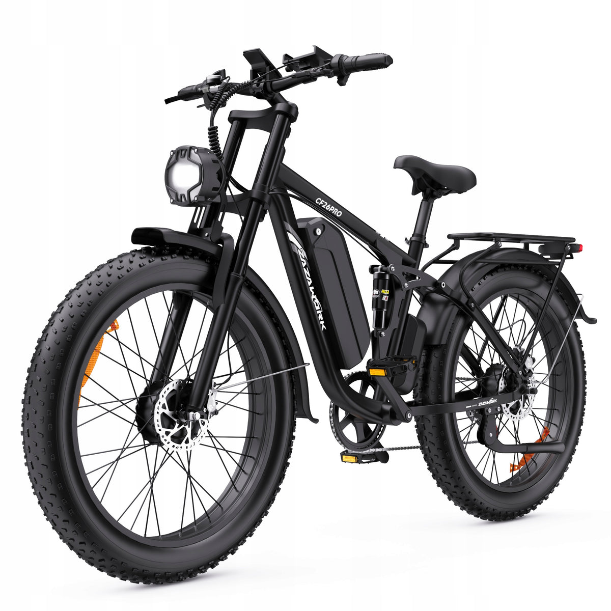 Electric vehicle ZAZAWORK 2000W 48V 23AH 53KM/H 120HP 26" Shimano 7 PL Foldability partially assembled, calibrated