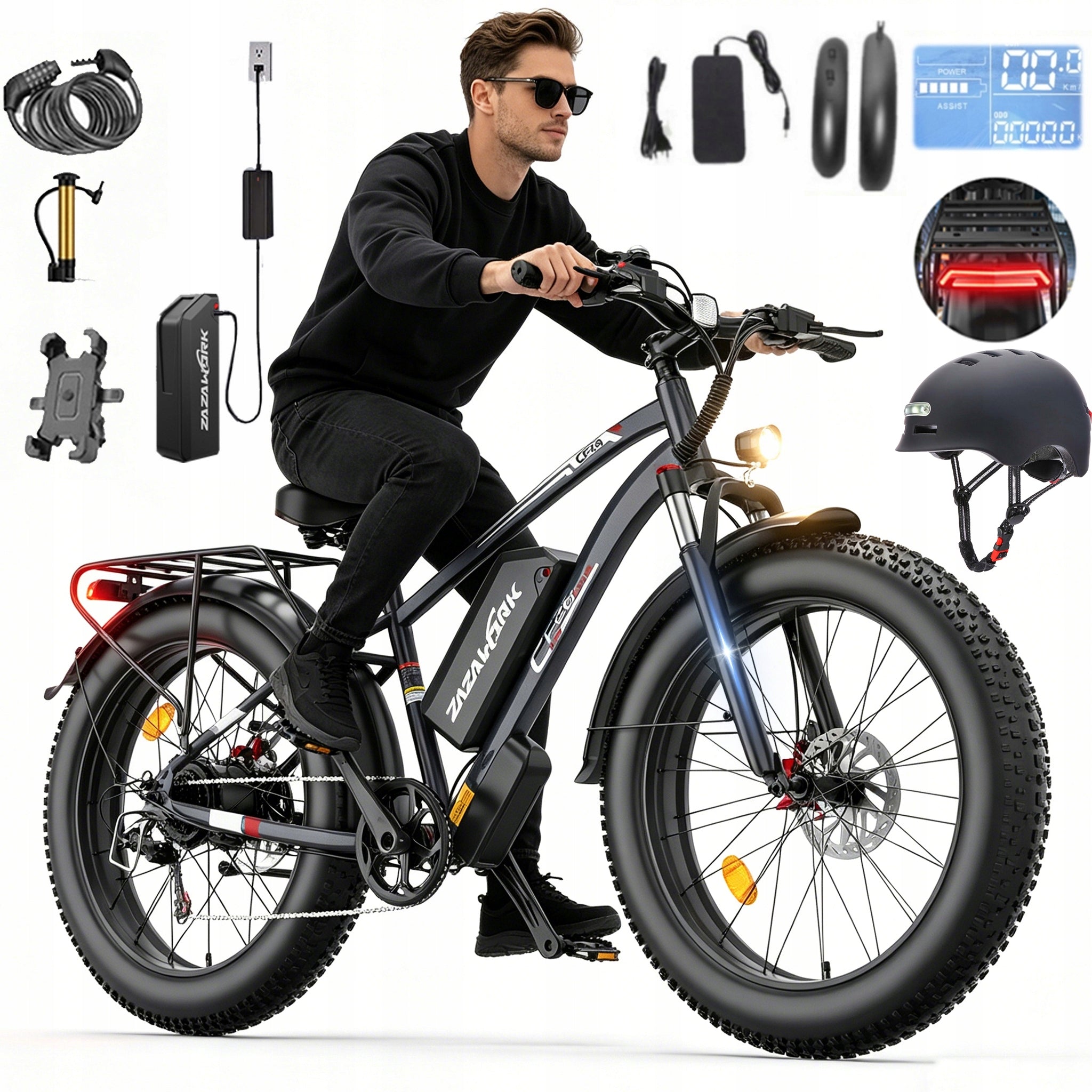 Electric vehicle for adults 1500W 20AH 50KM/H 120km hydraulic+Helmet