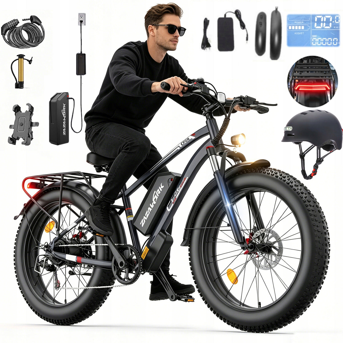 Electric vehicle for adults 1500W 20AH 50KM/H 120km hydraulic+Helmet