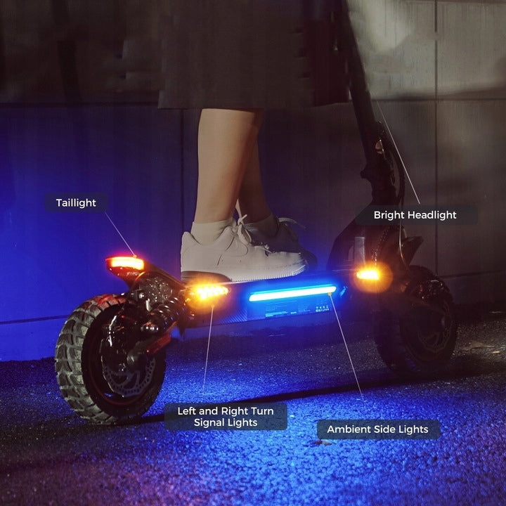 Electric vehicle iScooter iX7 Pro 2000 W 10'' black foldable with bluetooth Maximum speed 20 km/h